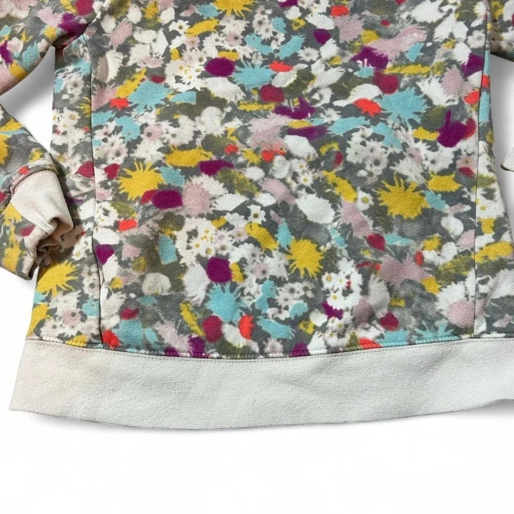 Nike Girls Floral Watercolor Hoodie – Size Small